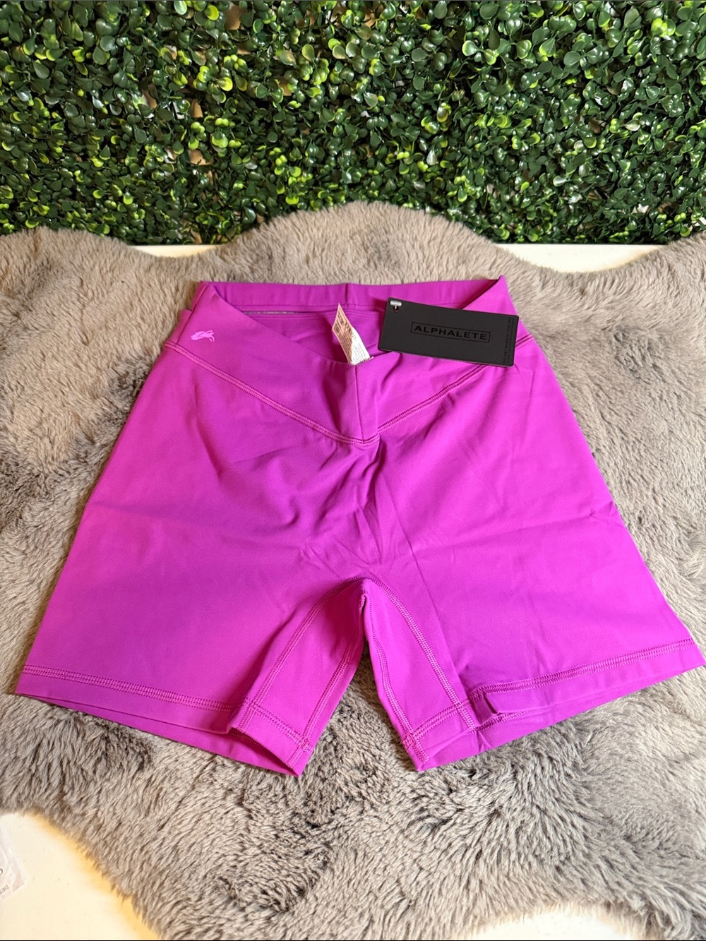NWT Alphalete Women's Magenta High-Rise Performance Shorts